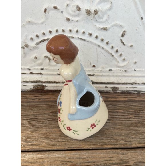 Vintage 1950s Weil Ware California Pottery Lady Double Planter Vase - Picture 9 of 11